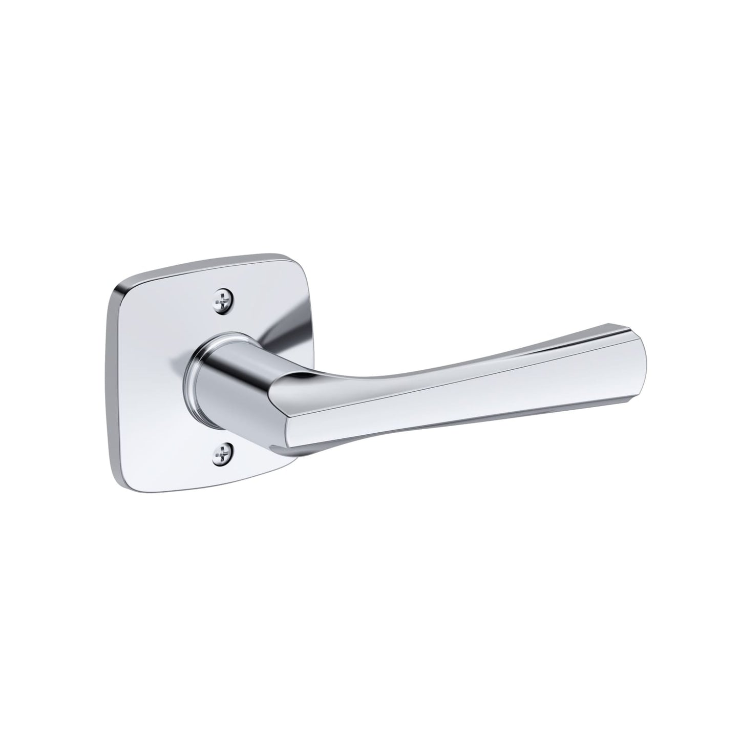 Baldwin Reserve Wyndcliff Lever, Soft Square Rose, Polished Chrome