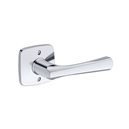 Baldwin Reserve Wyndcliff Lever, Soft Square Rose, Polished Chrome