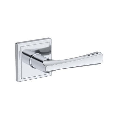 Baldwin Reserve Wyndcliff Lever, Stepped Square Rose, Polished Chrome