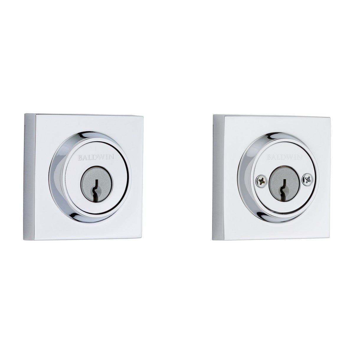 Baldwin Reserve Contemporary Square Deadbolt - finish 260