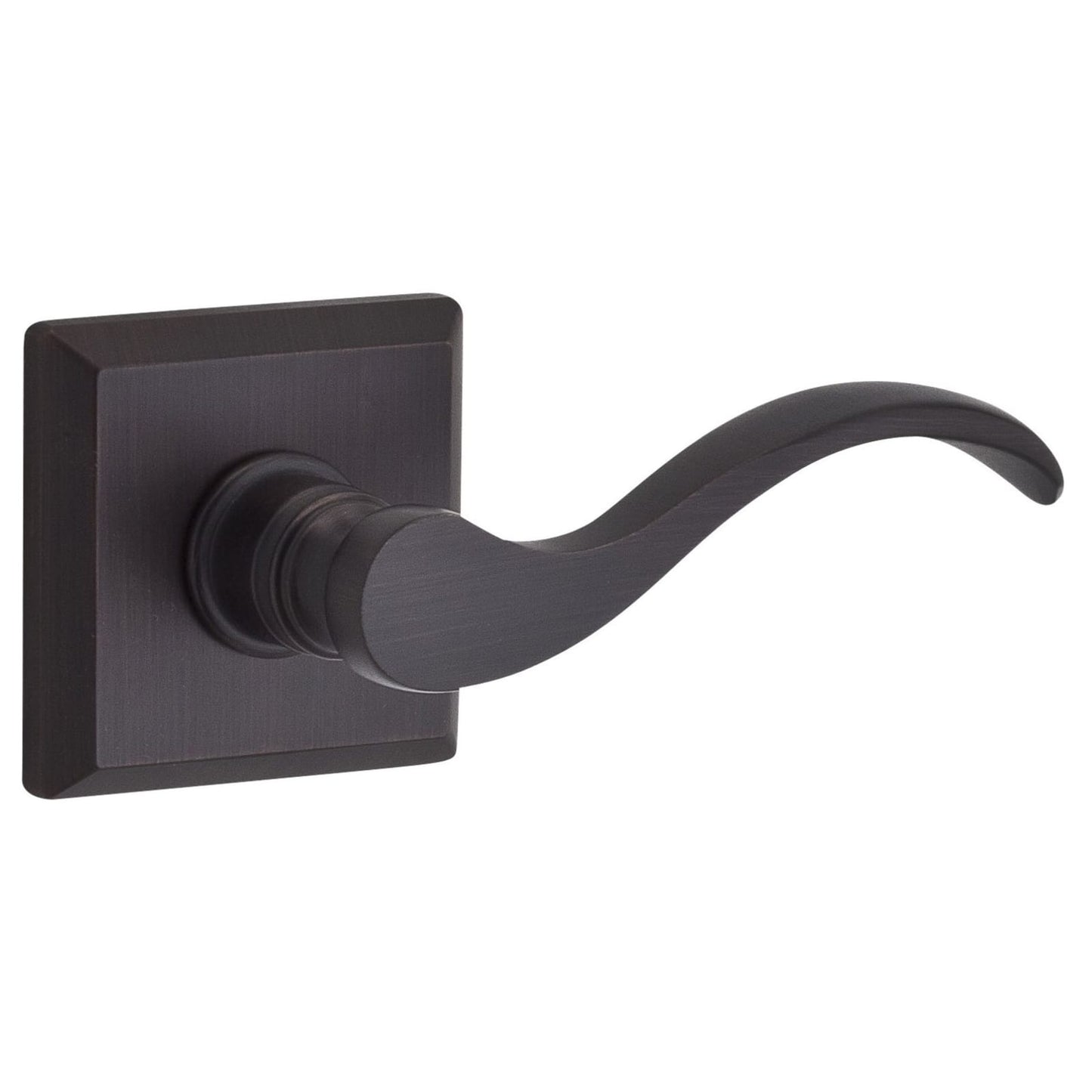 Baldwin Reserve Curve Lever, Traditional Square Rose, Venetian Bronze