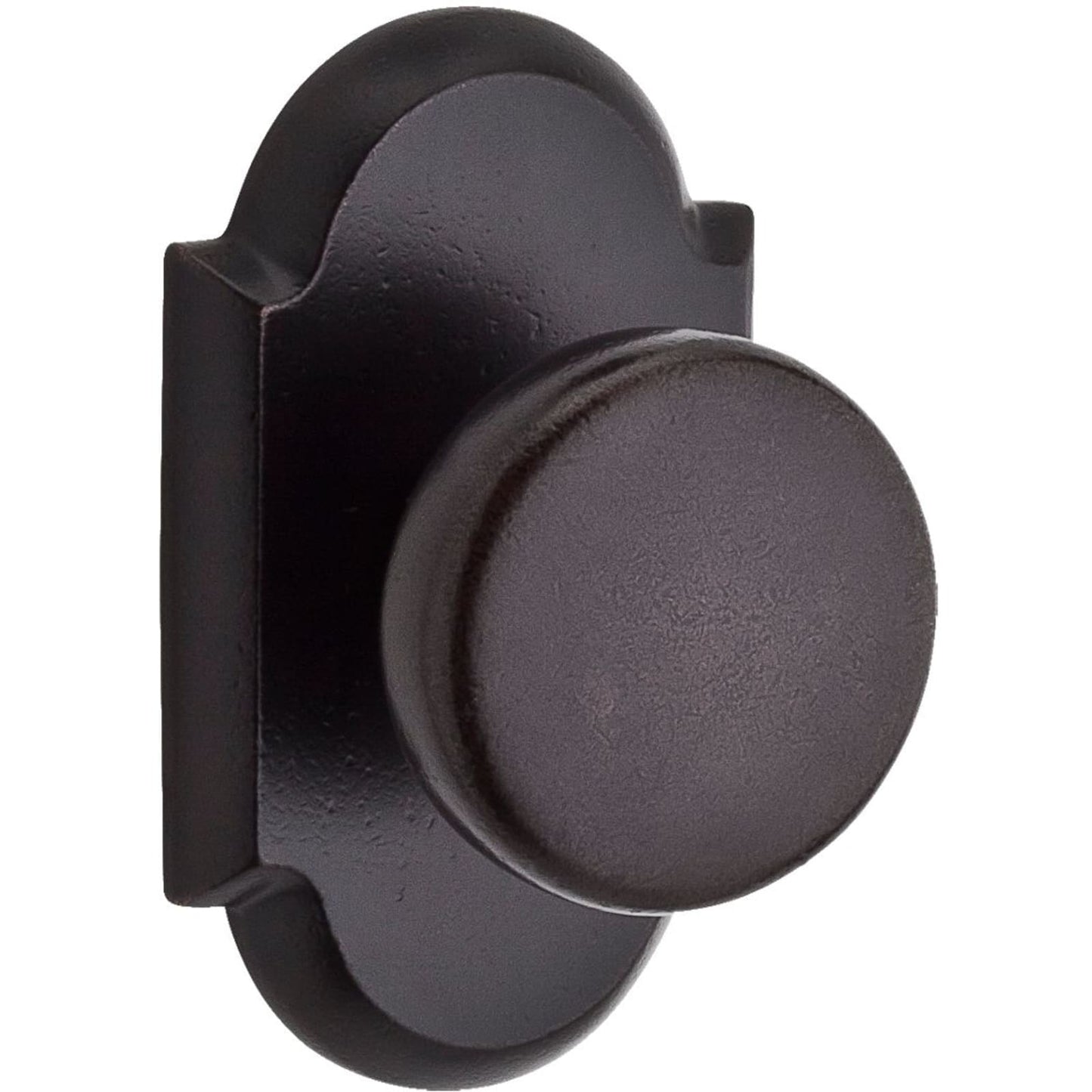 Baldwin Reserve Rustic Knob, Rustic Arch Rose, Dark Bronze