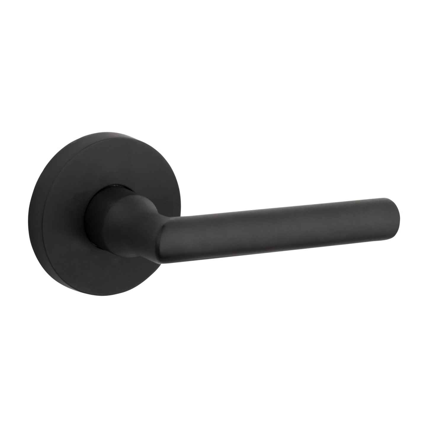Baldwin Reserve Square Lever, Contemporary 5" Rose, Satin Black