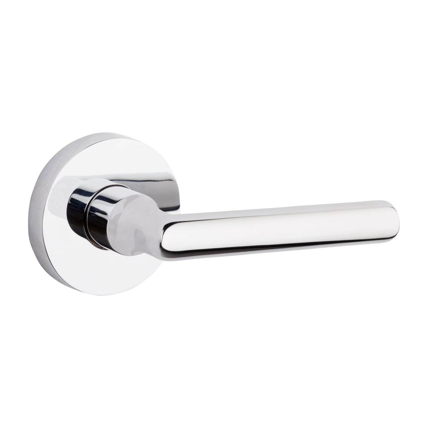 Baldwin Reserve Square Lever, Contemporary 5" Rose, Polished Chrome