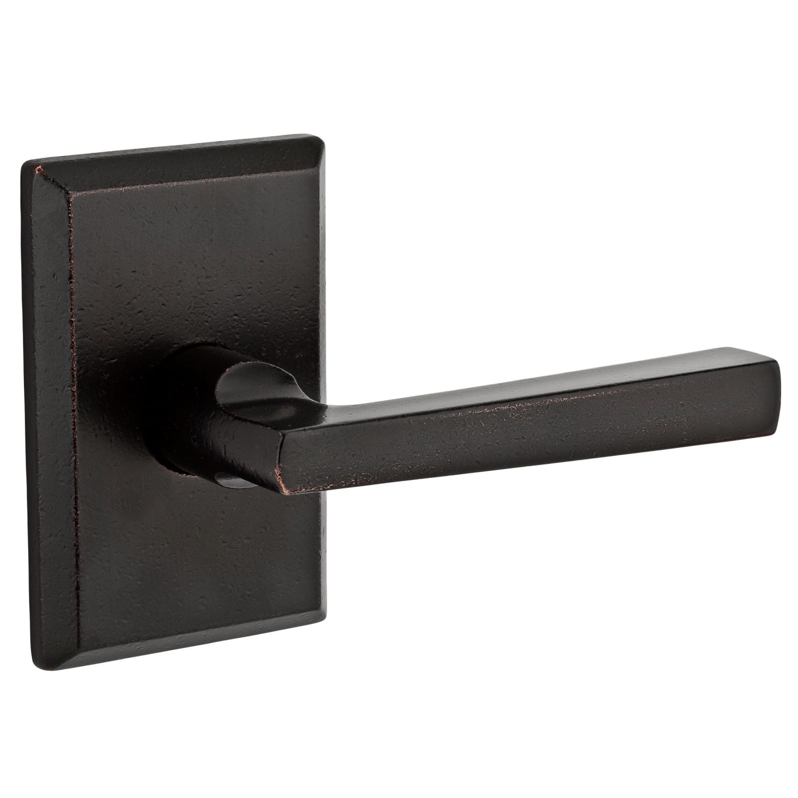 Baldwin Reserve Taper Lever, Rustic Arch Rose, Dark Bronze
