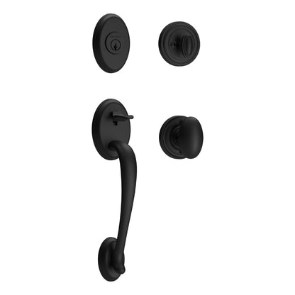 Baldwin Reserve Columbus Handleset in Satin Black