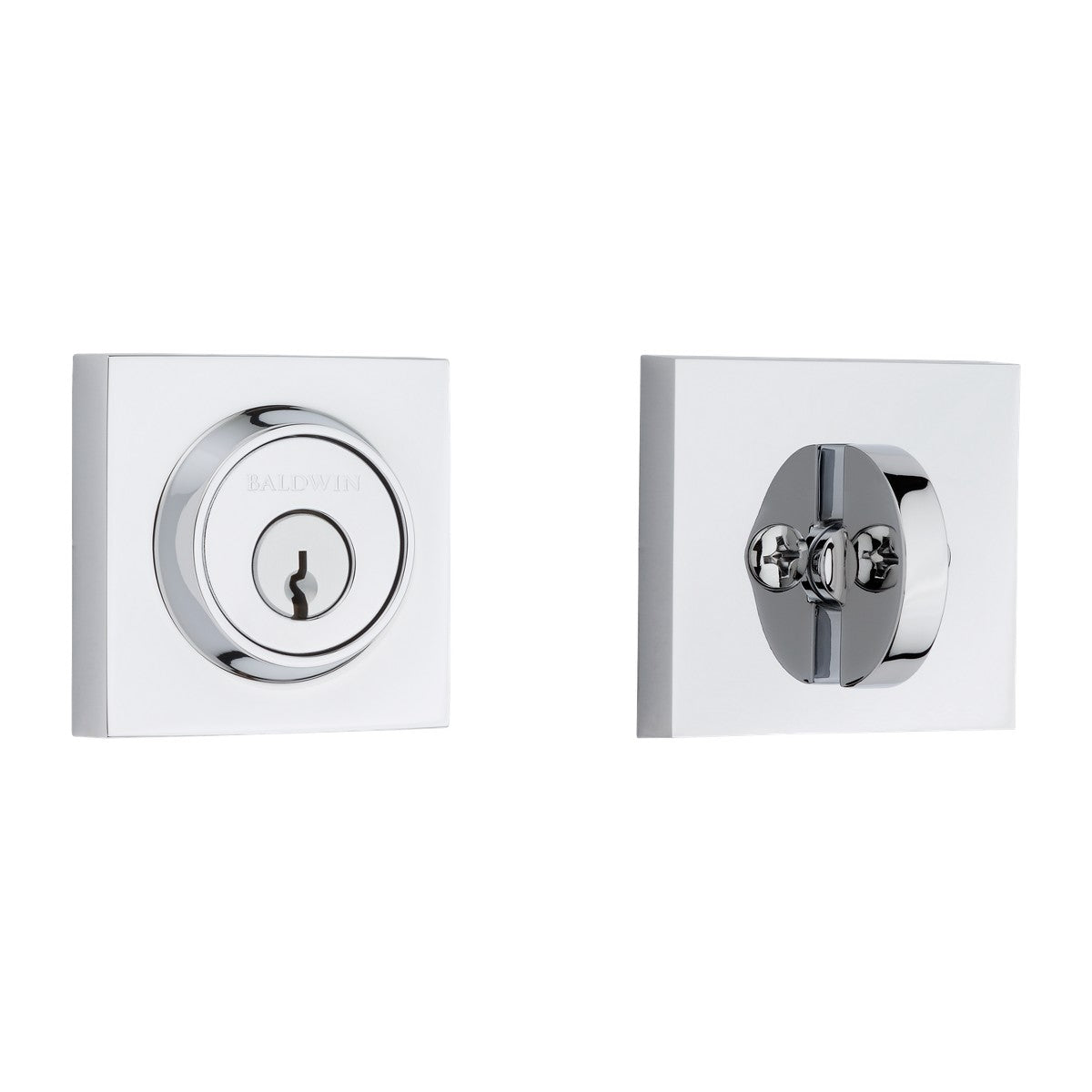 Baldwin Reserve Contemporary Square Deadbolt - finish 260
