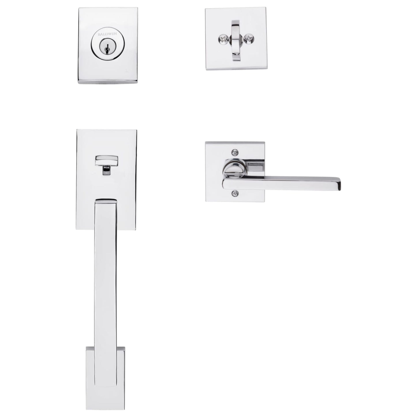 Baldwin Reserve La Jolla Handleset in Polished Chrome