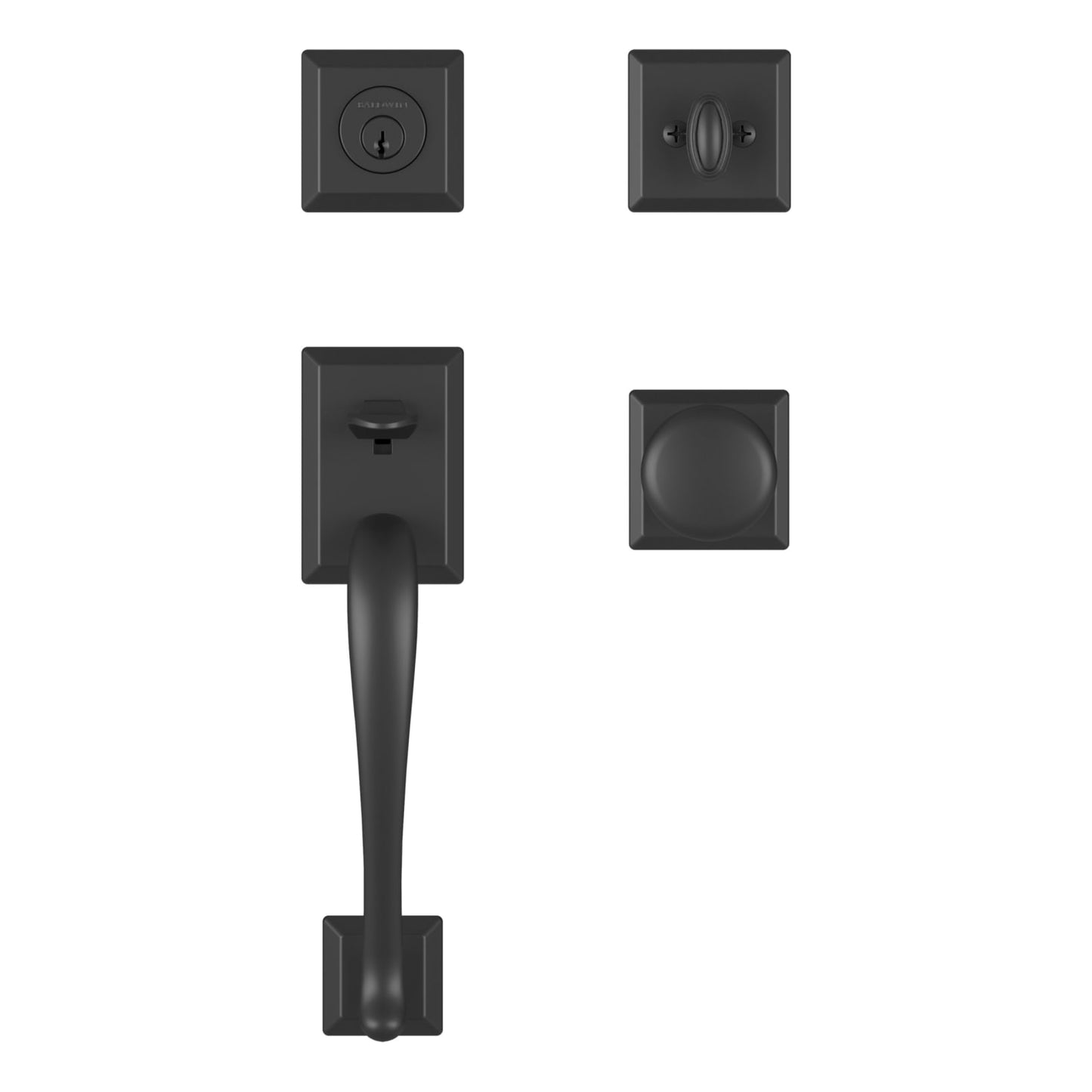 Baldwin Reserve Napa Handleset in Satin Black