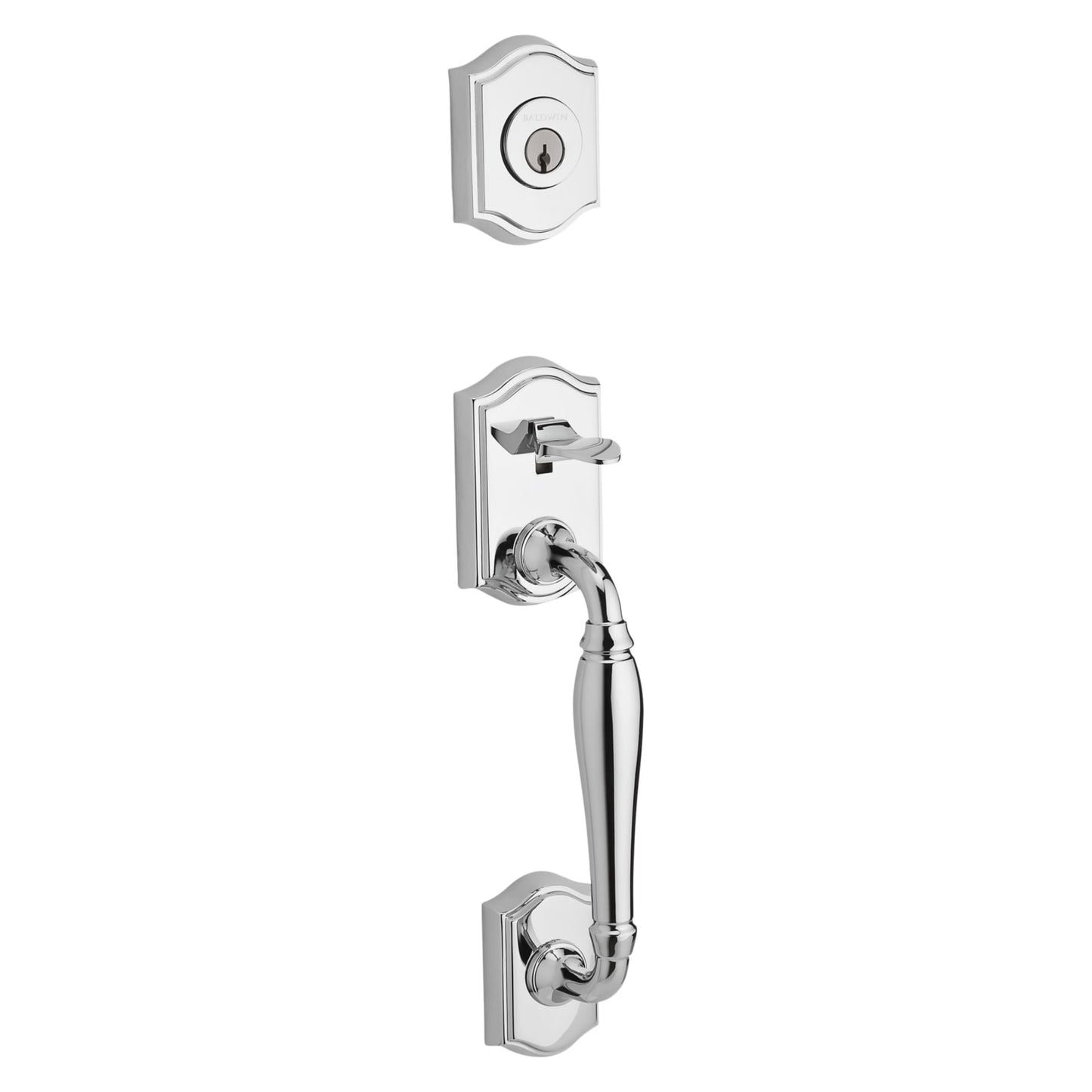 Baldwin Reserve Westcliff Handleset in Polished Chrome