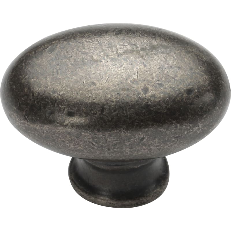 Ashley Norton Oval (Egg) Cabinet Knob - 1 1/4" Dia. - White Medium