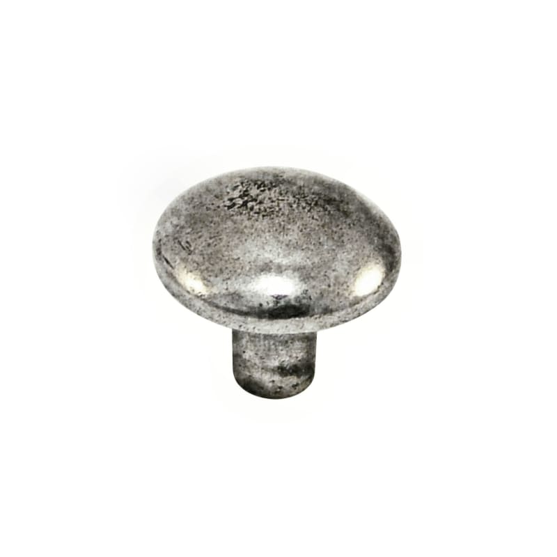 Ashley Norton Round Pewter Cabinet Knob - 1 1/8" Dia. - Pewter