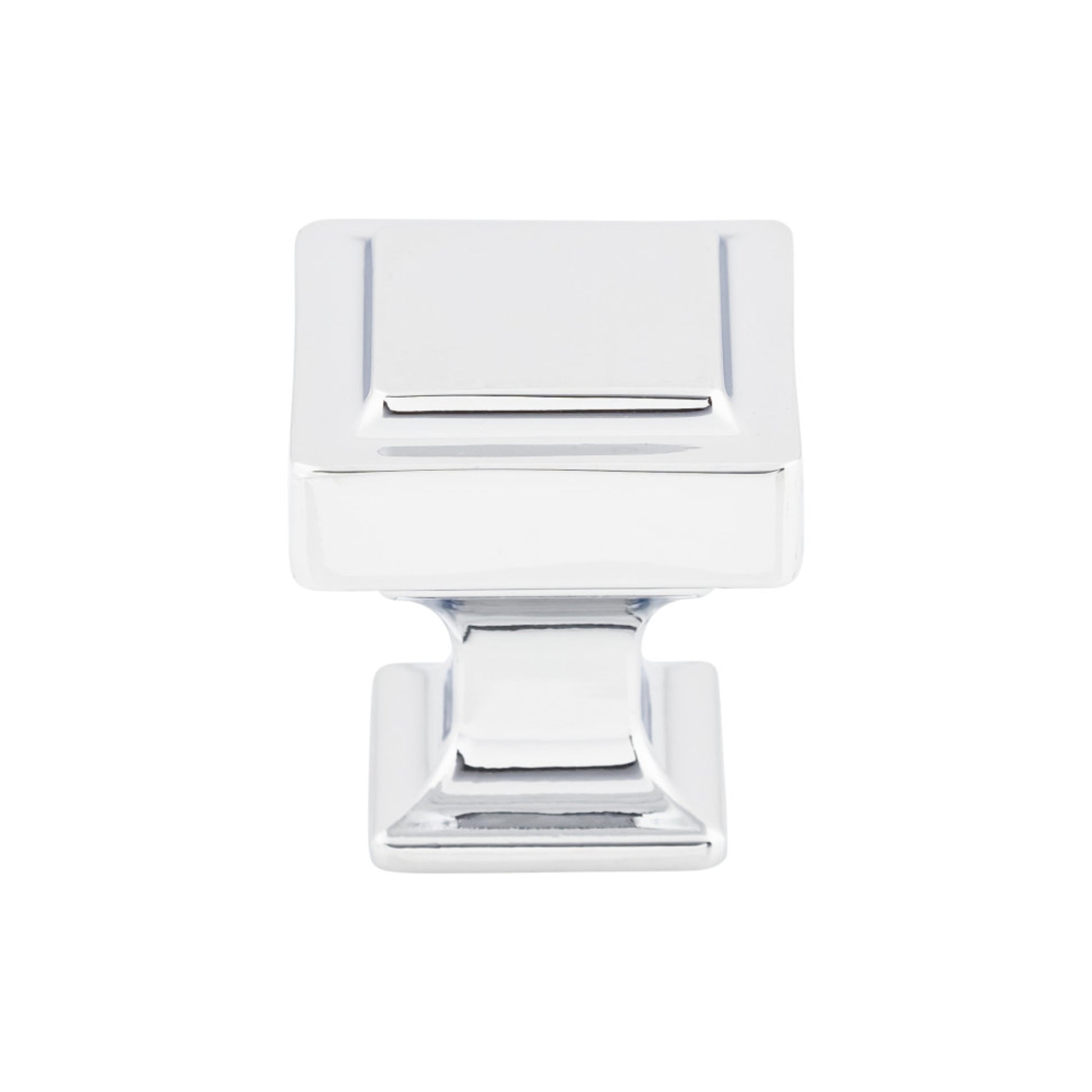 Top Knobs Ascendra 1 1/8" Length Square Knob - Polished Chrome