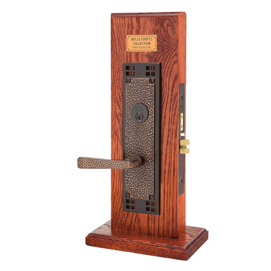 Craftsman Knob-by-Knob / Lever-by-Lever Mortise Entry Set – Oil Rubbed Bronze