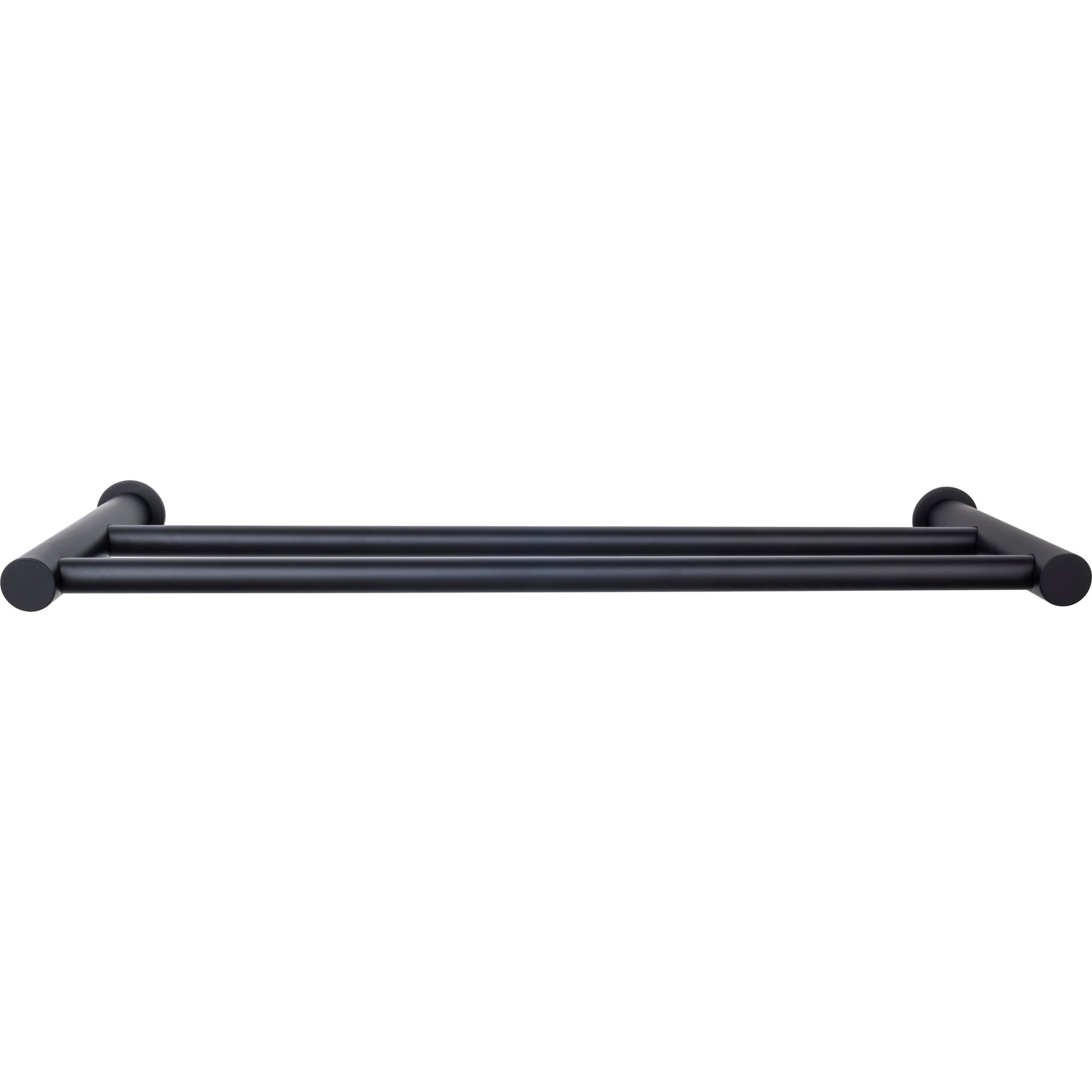 Top Knobs TOP BATH (R) Hopewell Bath Double 19 1/2" Wall Mounted  Towel Bar - Flat Black