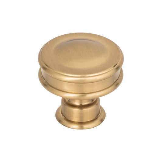 Atlas Oskar 1 1/4" Diameter Round Knob (A100) - Warm Brass