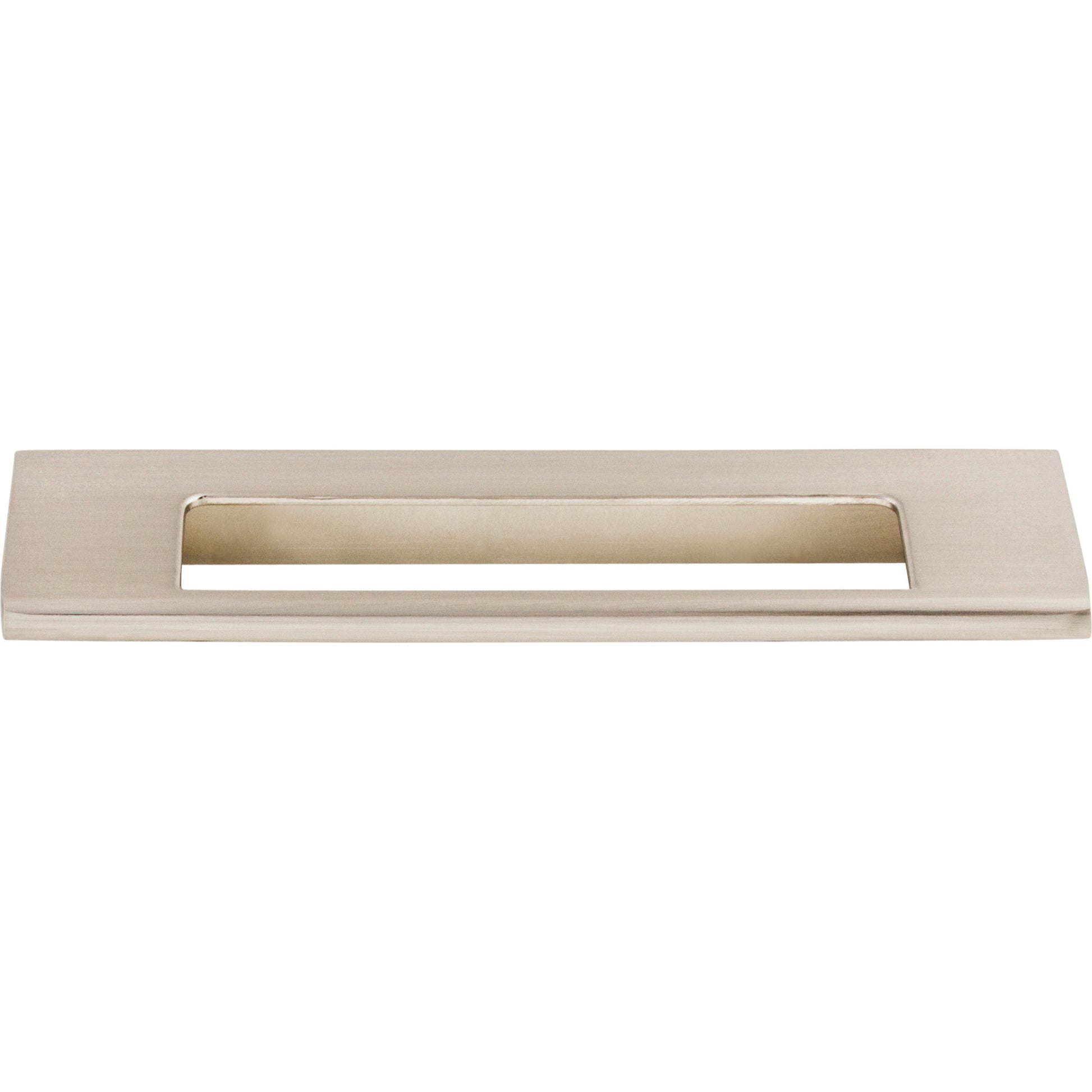 Top Knobs Europa Cut Out 5" Center to Center Finger Pull - Brushed Satin Nickel