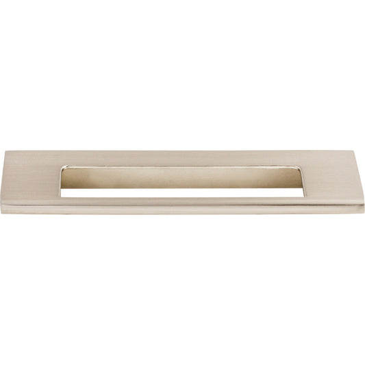 Top Knobs Europa Cut Out 5" Center to Center Finger Pull - Brushed Satin Nickel