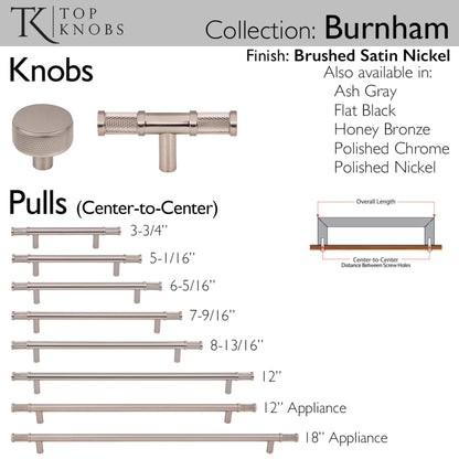 Top Knobs Burnham Length Round Knob