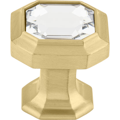 Top Knobs Crystal Emerald Geometric Knob - Ash Gray