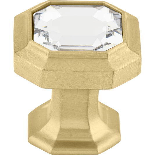 Top Knobs Crystal Emerald Geometric Knob - Ash Gray