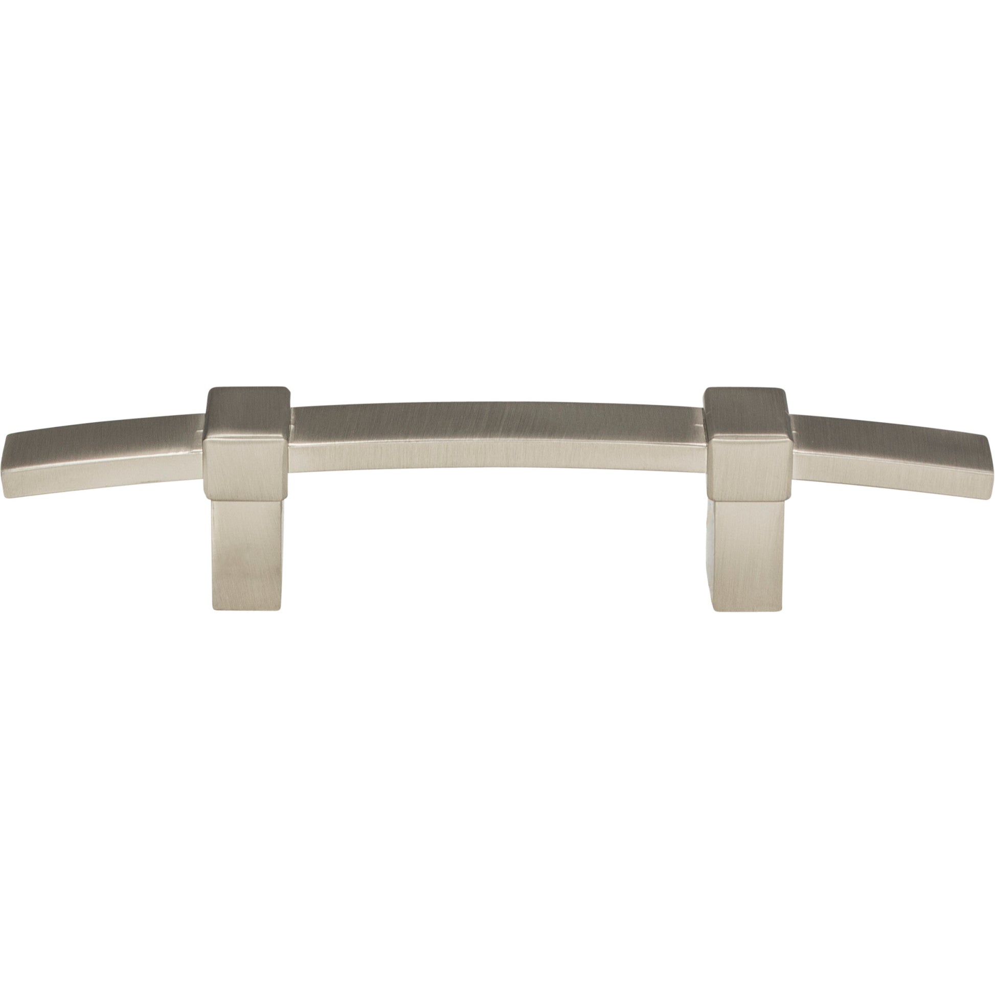 Atlas Buckle Up Bar Pull - 3" CTC - Brushed Nickel