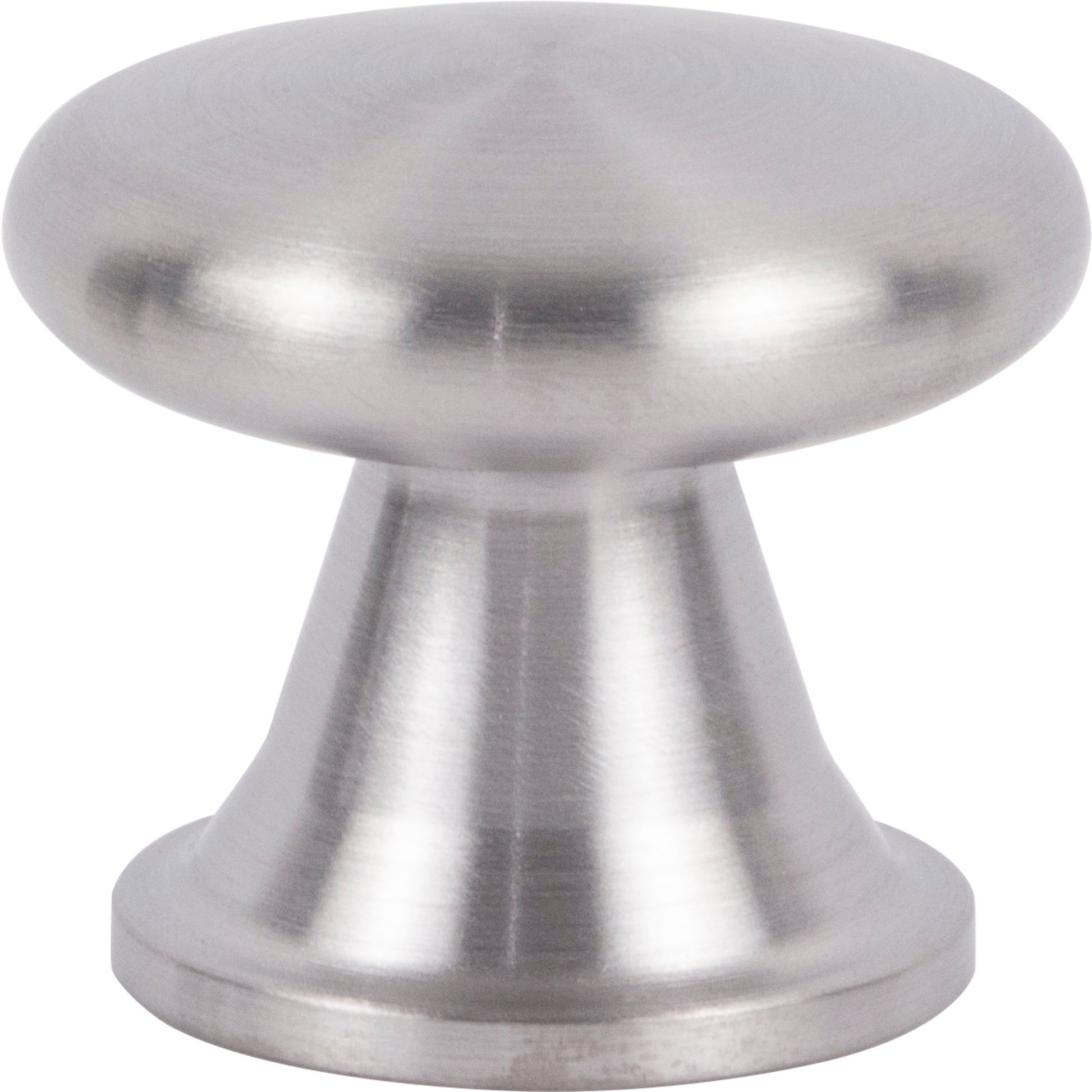 Atlas Burbank Mushroom Knob - Brushed Stainless Steel