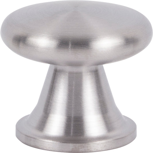 Atlas Burbank Mushroom Knob - Brushed Stainless Steel