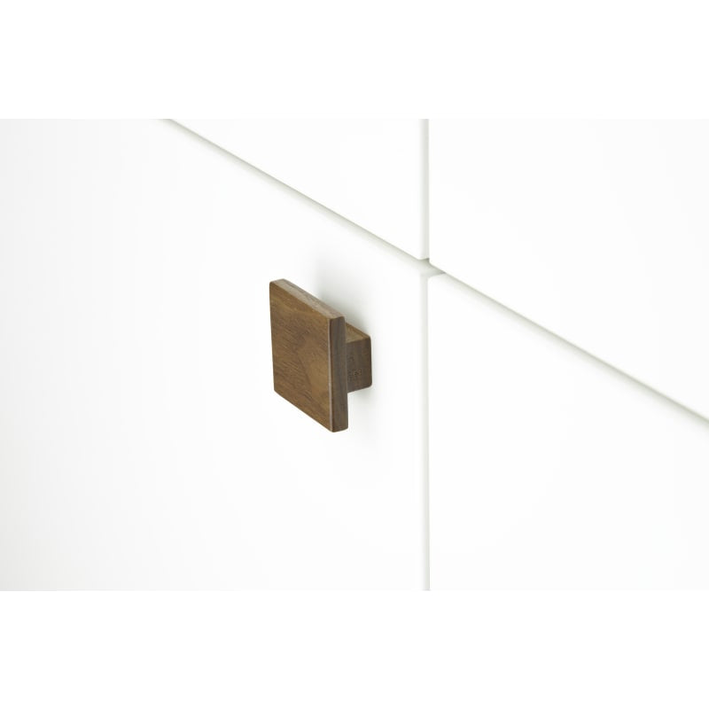 Designer Wood Square Cabinet Knob