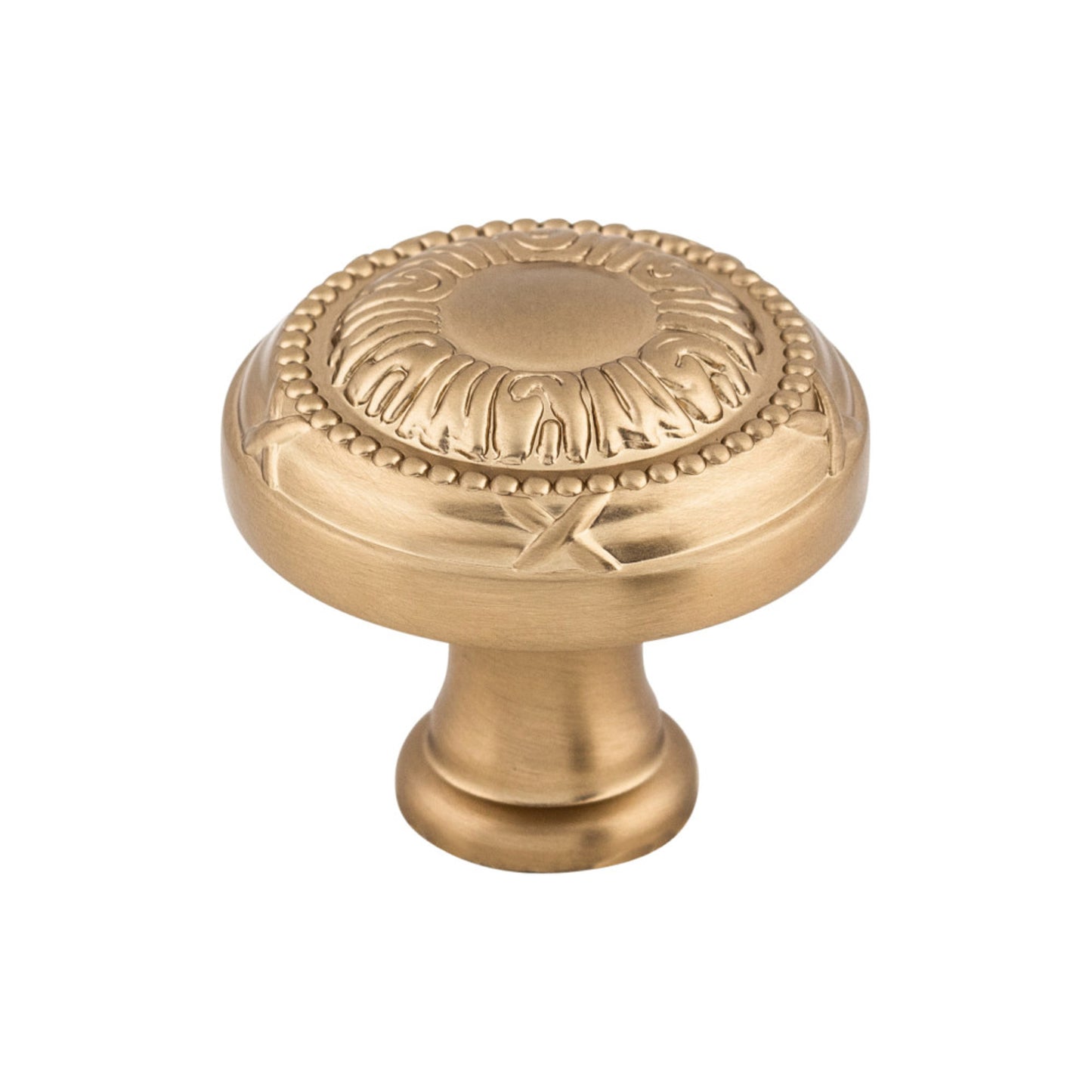 Top Knobs Ribbon Round Knob - Brushed Bronze