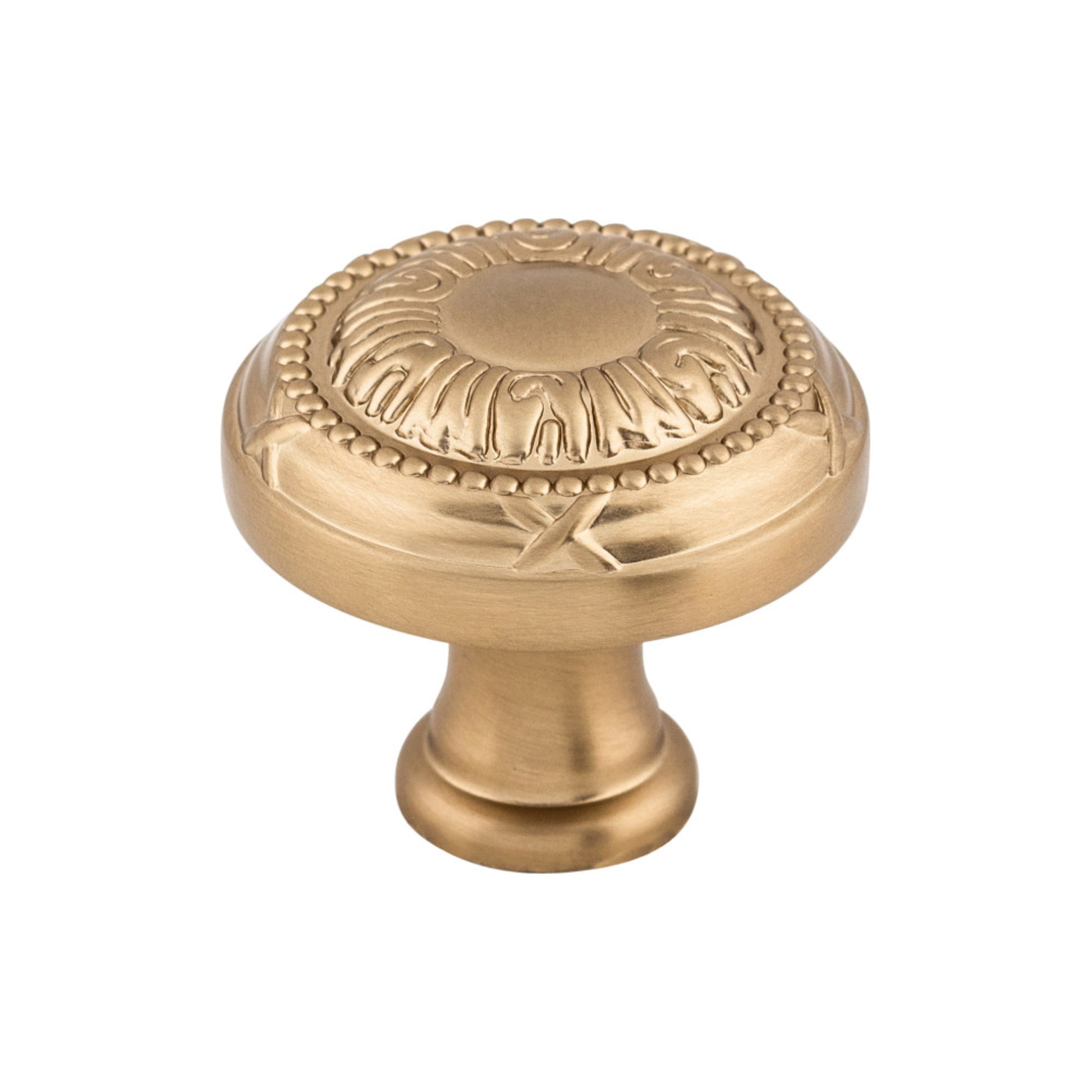 Top Knobs Ribbon Round Knob - Brushed Bronze