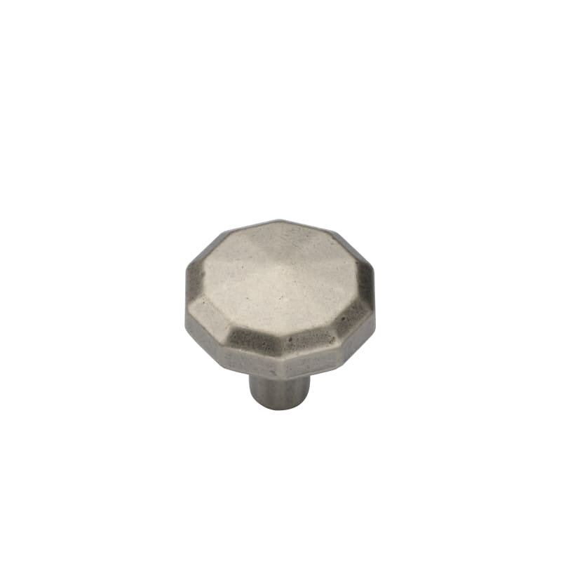 Ashley Norton Terre Hex Cabinet Knob - Distressed Pewter