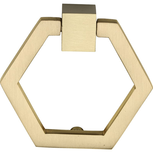 Ashley Norton Hex Cabinet Drop Pull - Satin Brass