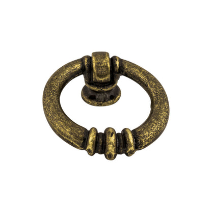 Top Knobs Newton Ring Round Knob - Dark Antique Brass