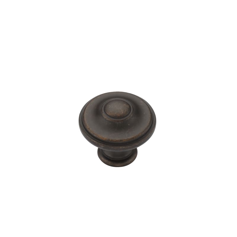 Ashley Norton Domed Round Cabinet Knob - 1 1/8" Dia. - Lacquered Bronze