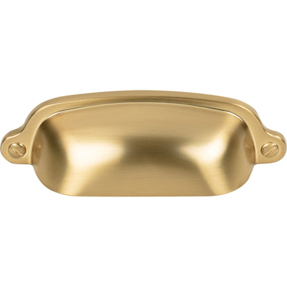 Top Knobs Charlotte Cup/Bin Pull - Ash Gray