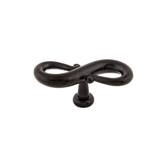 Top Knobs S-Shaped Oval Knob - Patina Black