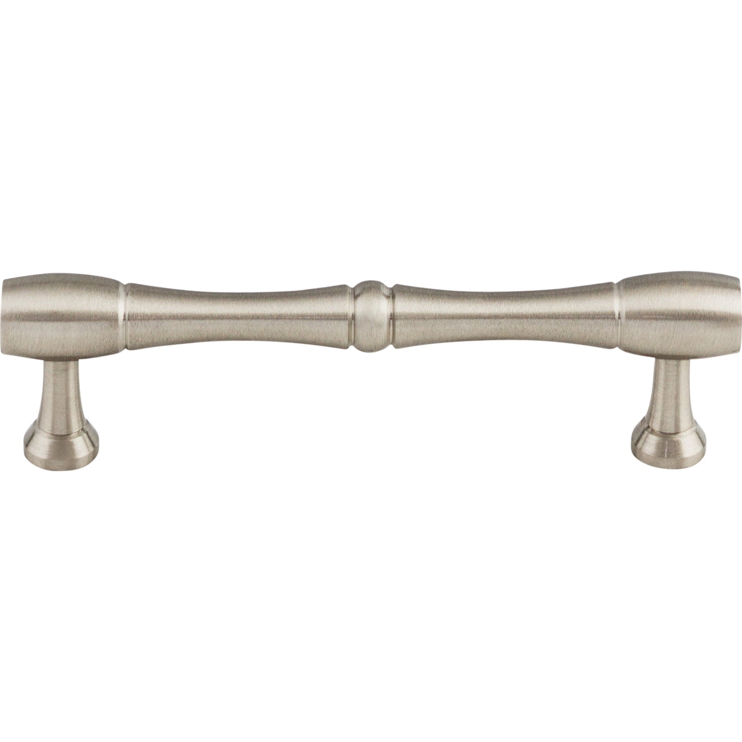 Top Knobs Nouveau Bamboo Bar Pull - 3 3/4" CTC - Brushed Satin Nickel