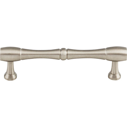 Top Knobs Nouveau Bamboo Bar Pull - 3 3/4" CTC - Brushed Satin Nickel