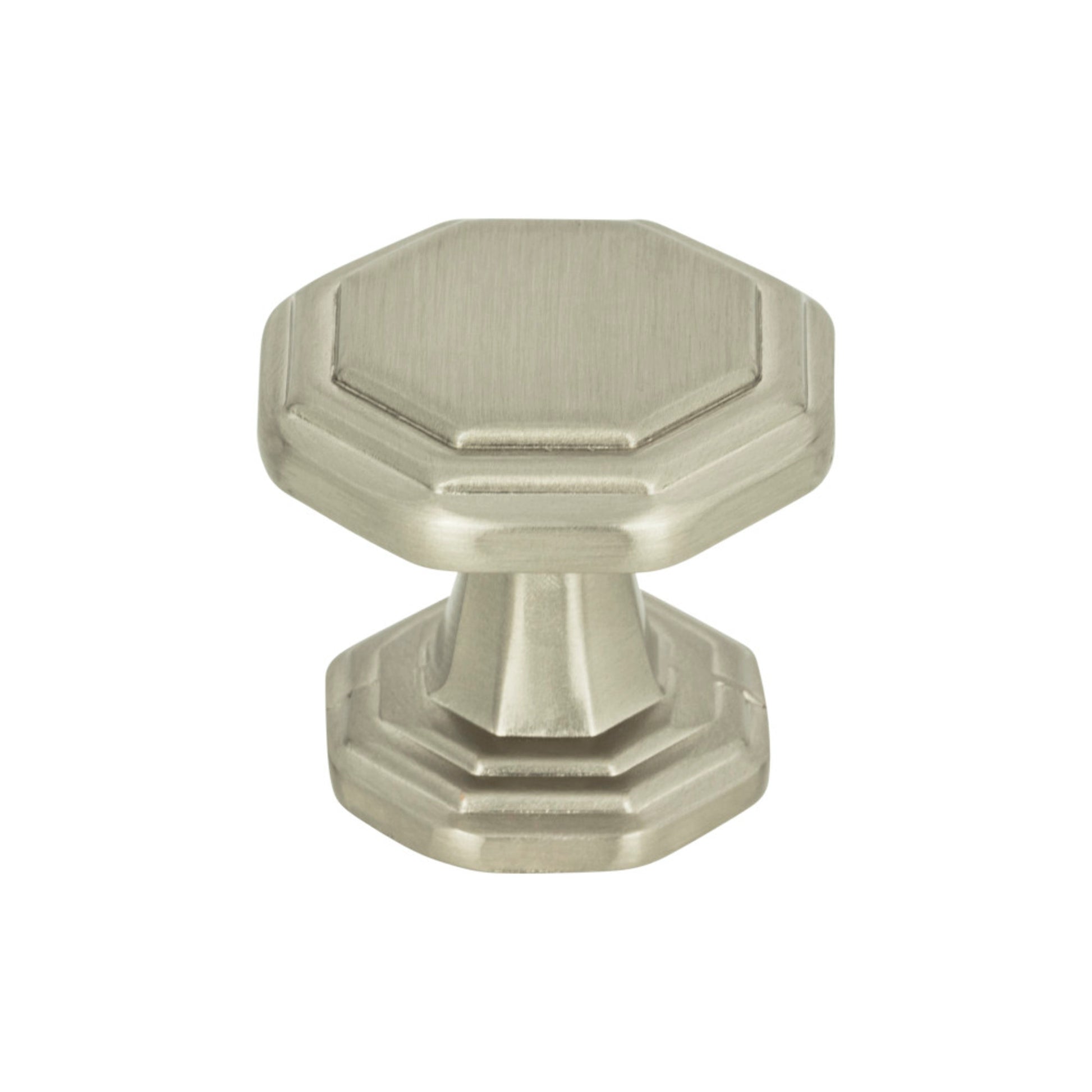 Atlas Dickinson Geometric Knob - Brushed Nickel
