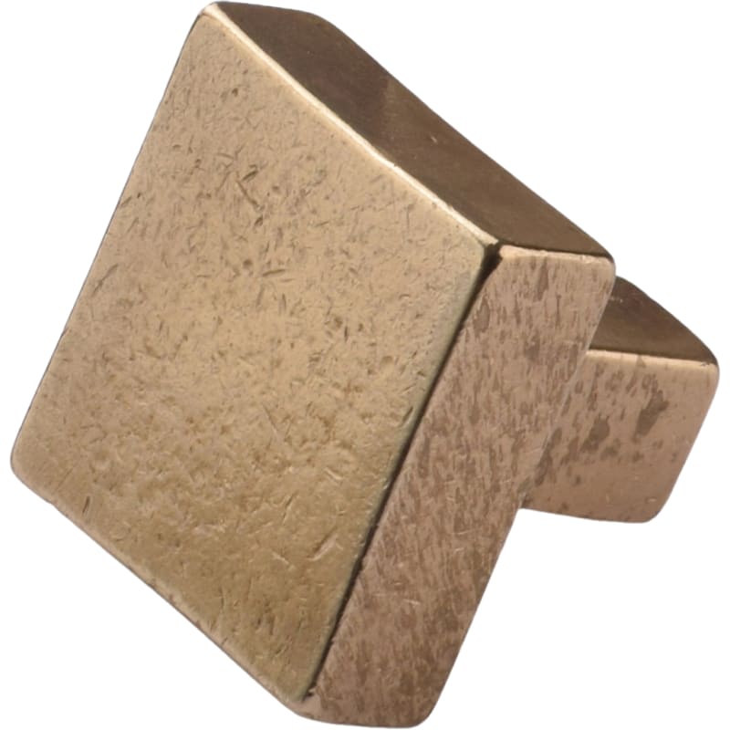 Ashley Norton Square Puffed Knob - 1 1/2" - Natural Bronze