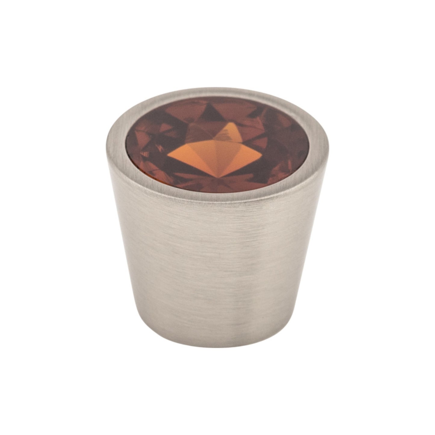 Wine Crystal Center Round Knob