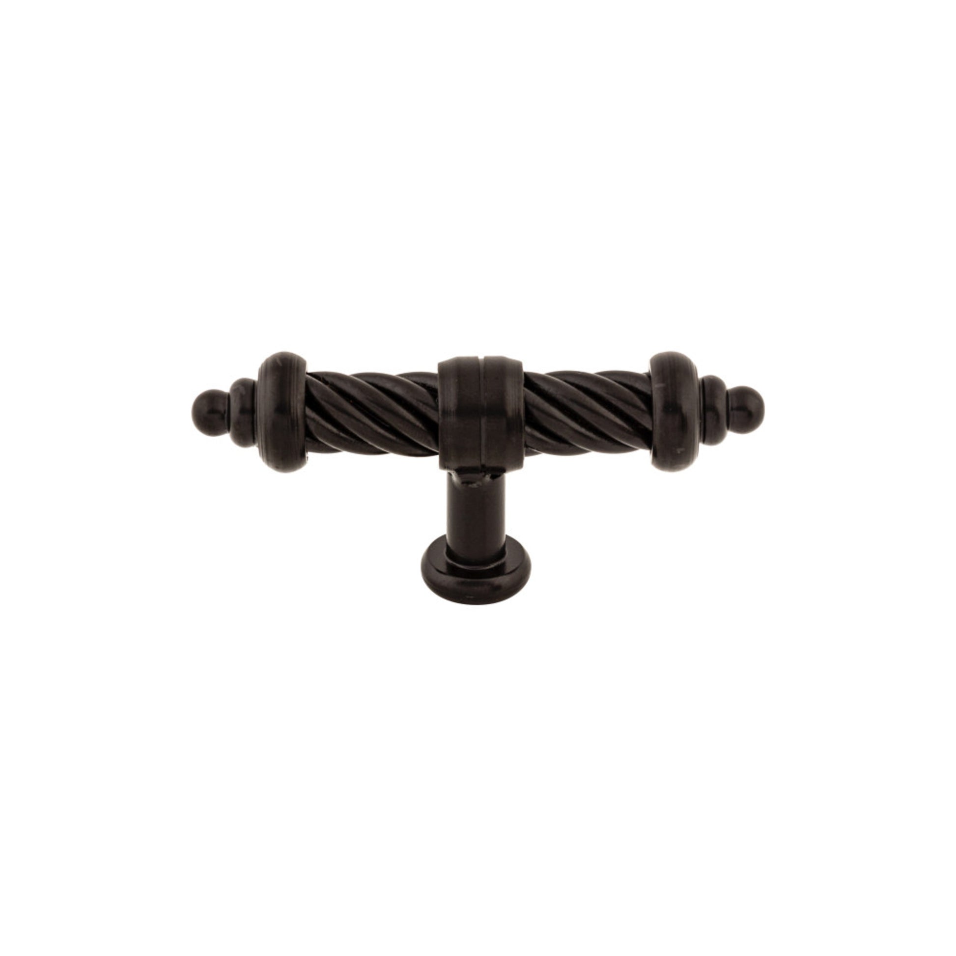 Top Knobs Twist Geometric Knob - Patina Black