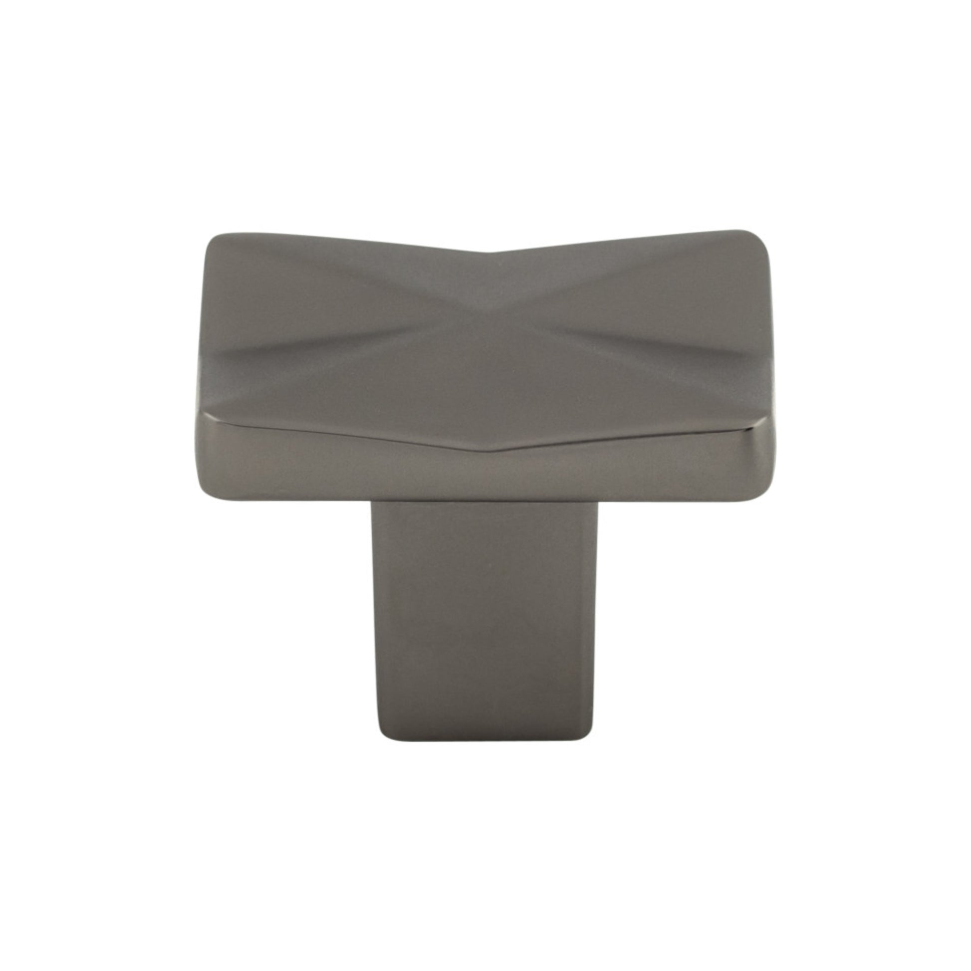 Top Knobs Quilted 1 1/4" Length Rectangle Knob - Ash Gray