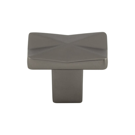 Top Knobs Quilted 1 1/4" Length Rectangle Knob - Ash Gray