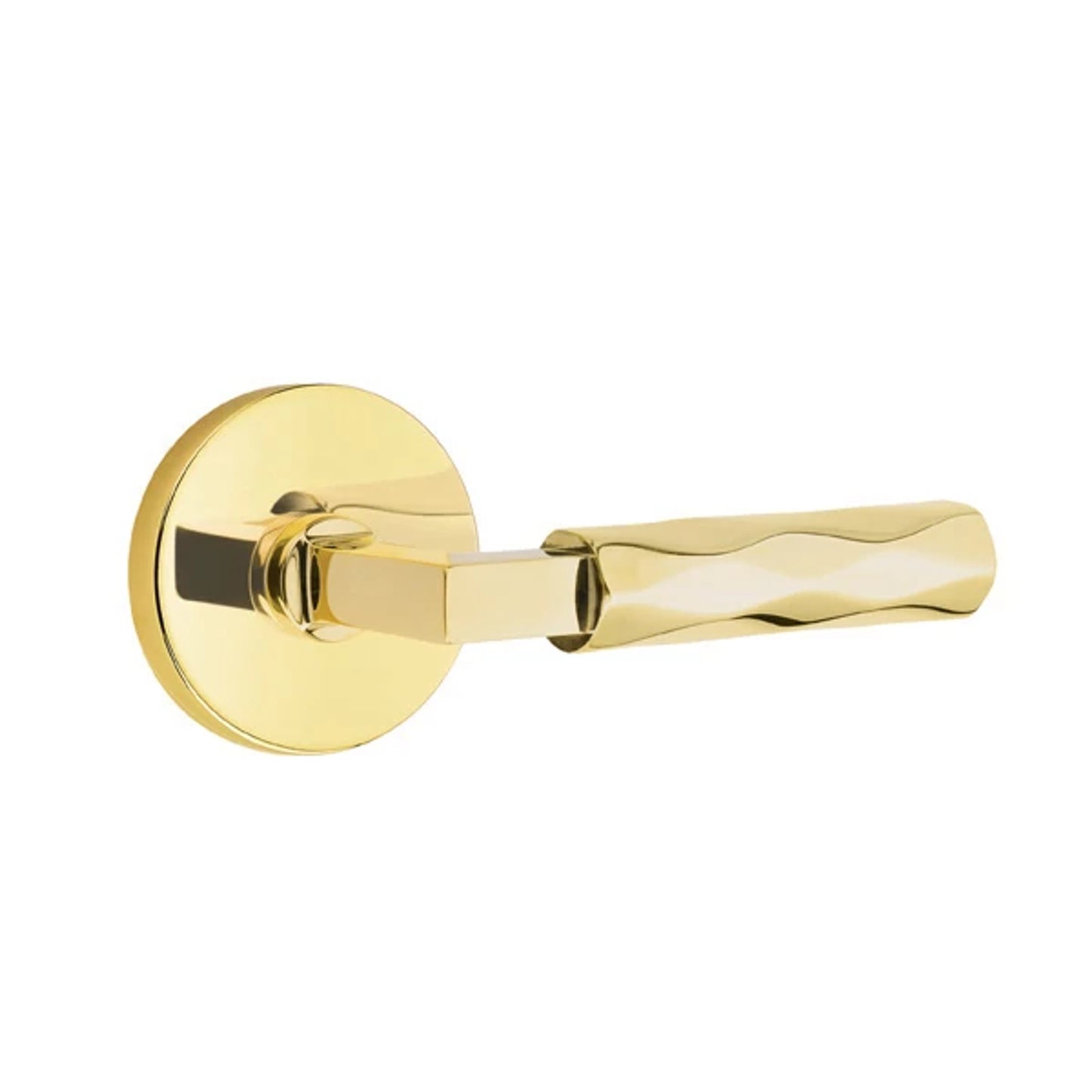SELECT Key In L-Square Tribeca Lever – unlacquered-brass