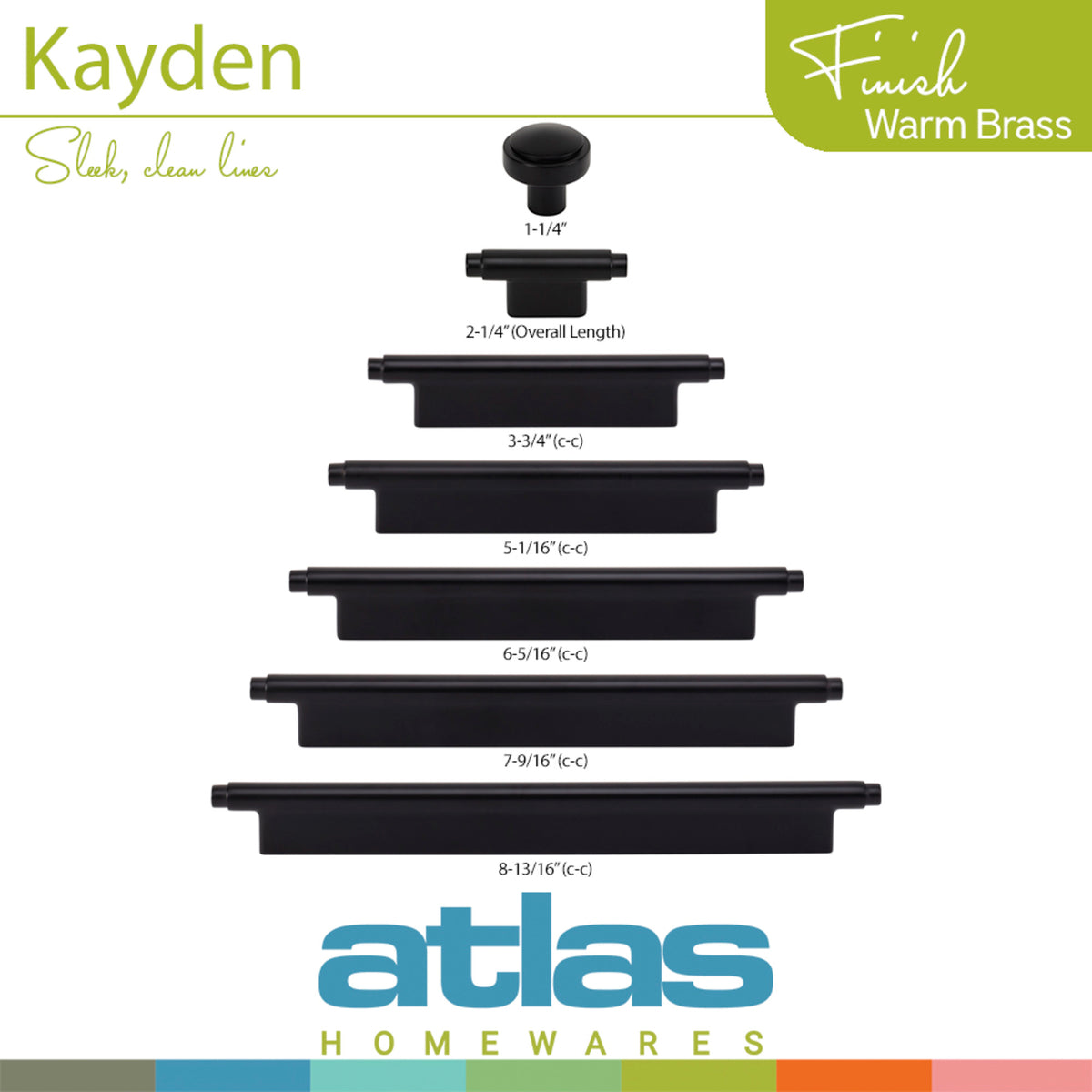 Atlas Kayden Diameter Round Knob