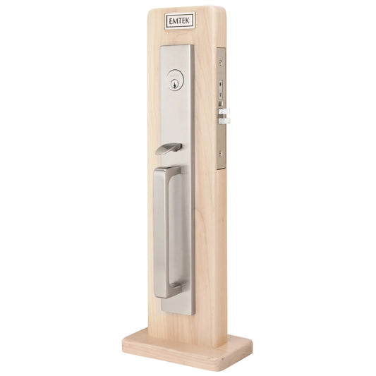 Lugano Full Length Mortise Entry Set – Satin Nickel