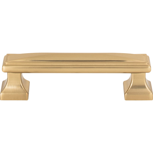 Atlas Wadsworth 3 3/4" Center to Center Bar Pull (372) - Warm Brass