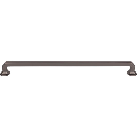 Top Knobs Emerald 12" Center to Center Bar Pull - Ash Gray